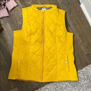 Kim Rogers Sunny Yellow Quilted Vest